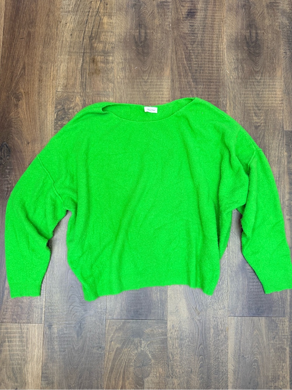 American Vintage Neon Green Crewneck Sweater